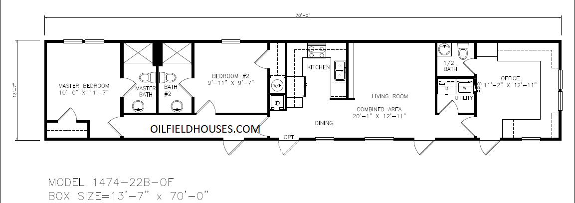 2 bedroom 2 bathroom oilfield mancamp