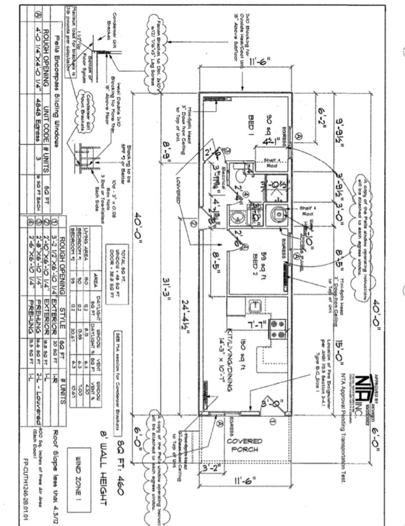 High Wind Zone - Floor Plan