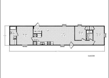 14x66 3 Bed 2 Bath Units floor plans