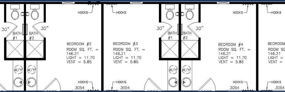 5Bedroom 5 Bath Mancamp House Floor Plan