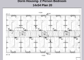 workforce housing bunk houses Dorm Housing 2 Person per bedroom 14x54