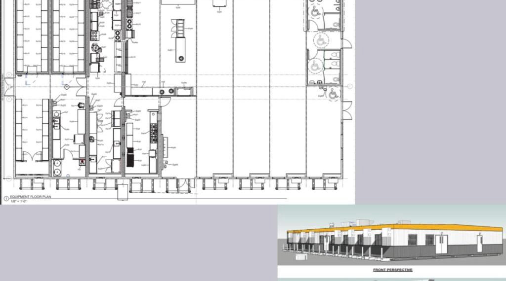 Kitchen Dinner Unit 60x107 commercial housing and facilities for temporary workforce housing