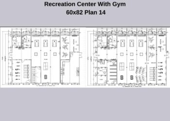 Recreation center with gym 60 x 82