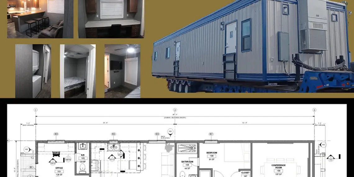 tool pusher 1 bedroom combo officer and sleeper accommodations unit