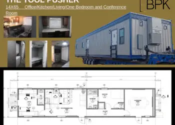tool pusher 1 bedroom combo officer and sleeper accommodations unit