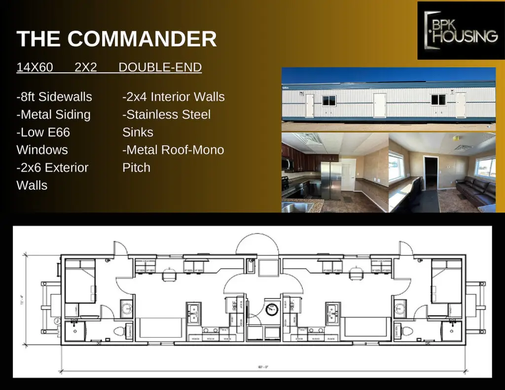 the commander duplex 14x60-2x2-2-bedroom-2-bathroom-double-end-office