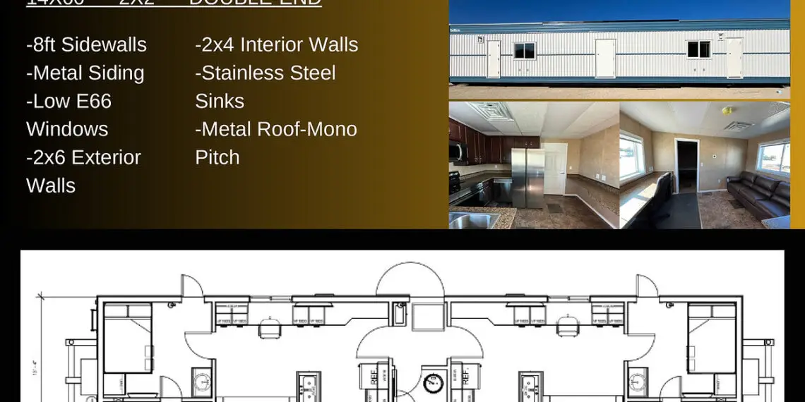 the commander duplex 14x60-2x2-2-bedroom-2-bathroom-double-end-office